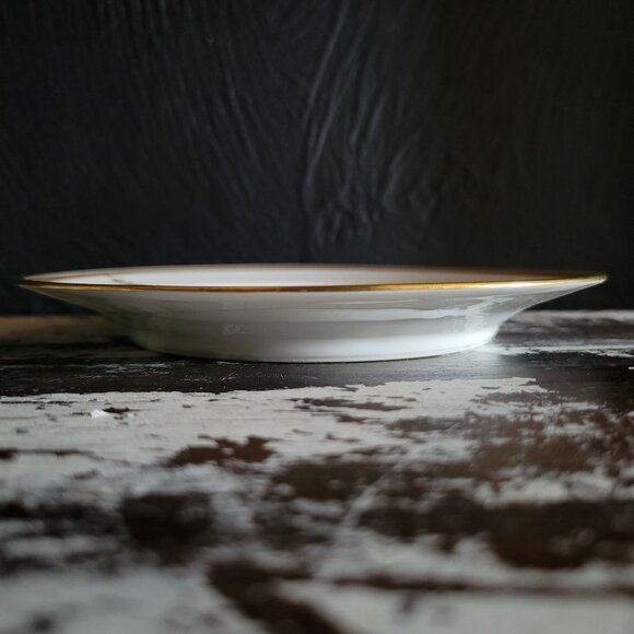 Antique Haviland Limoges "S" Monogrammed White and Gold Bread and Butter Plate - Picture 5 of 5